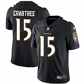 Nike Men & Women & Youth Ravens 15 Michael Crabtree Black Alternate NFL Vapor Untouchable Limited Jersey,baseball caps,new era cap wholesale,wholesale hats